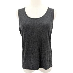 J.Jill Gray Stretch Tank Top Rayon Lycra Sleeveless Size M‎